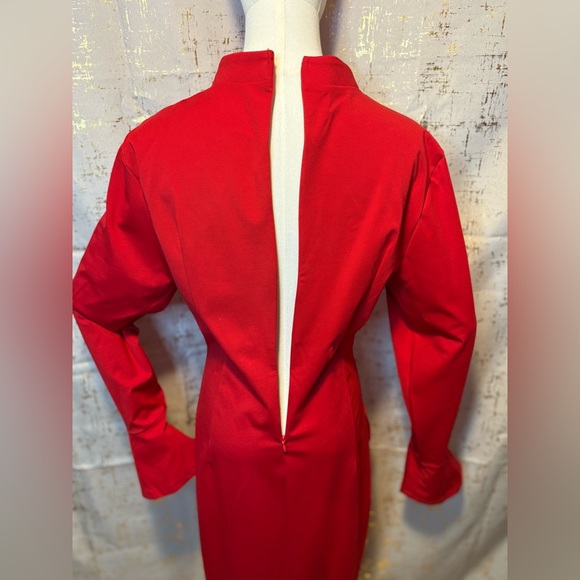 Red Women's Dress - Picture 5 of 8
